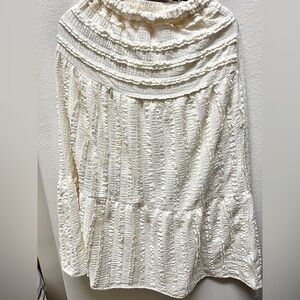 NWOT Boho lace maxi skirt Anthro vibe